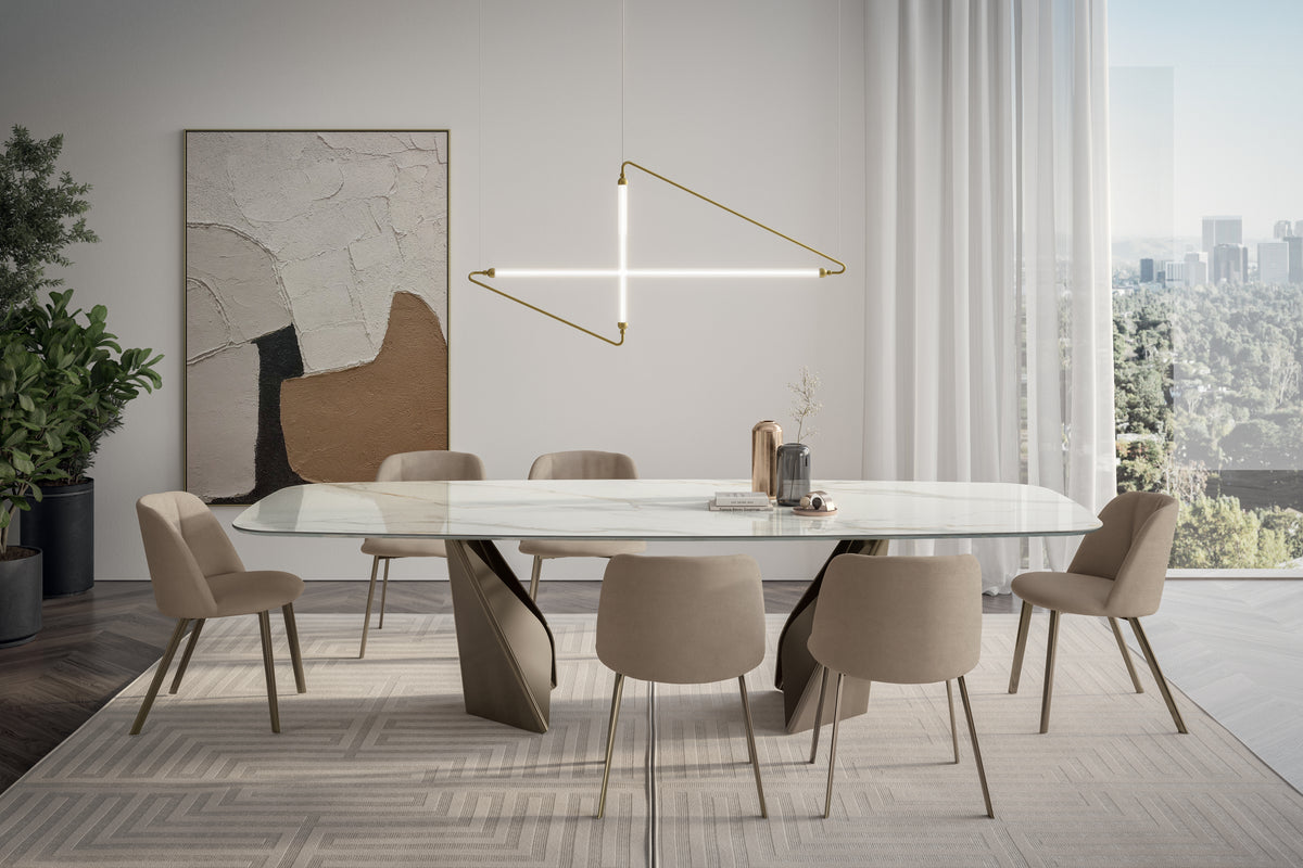 Bontempi Kaleido Ring – Tavolo fisso rotondo Ø 210 cm – 54.48
