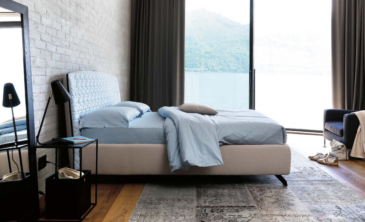 Letto Noctis Cama h27 - fotografia ufficiale del modello; rivestimento e ambientazione illustrativi