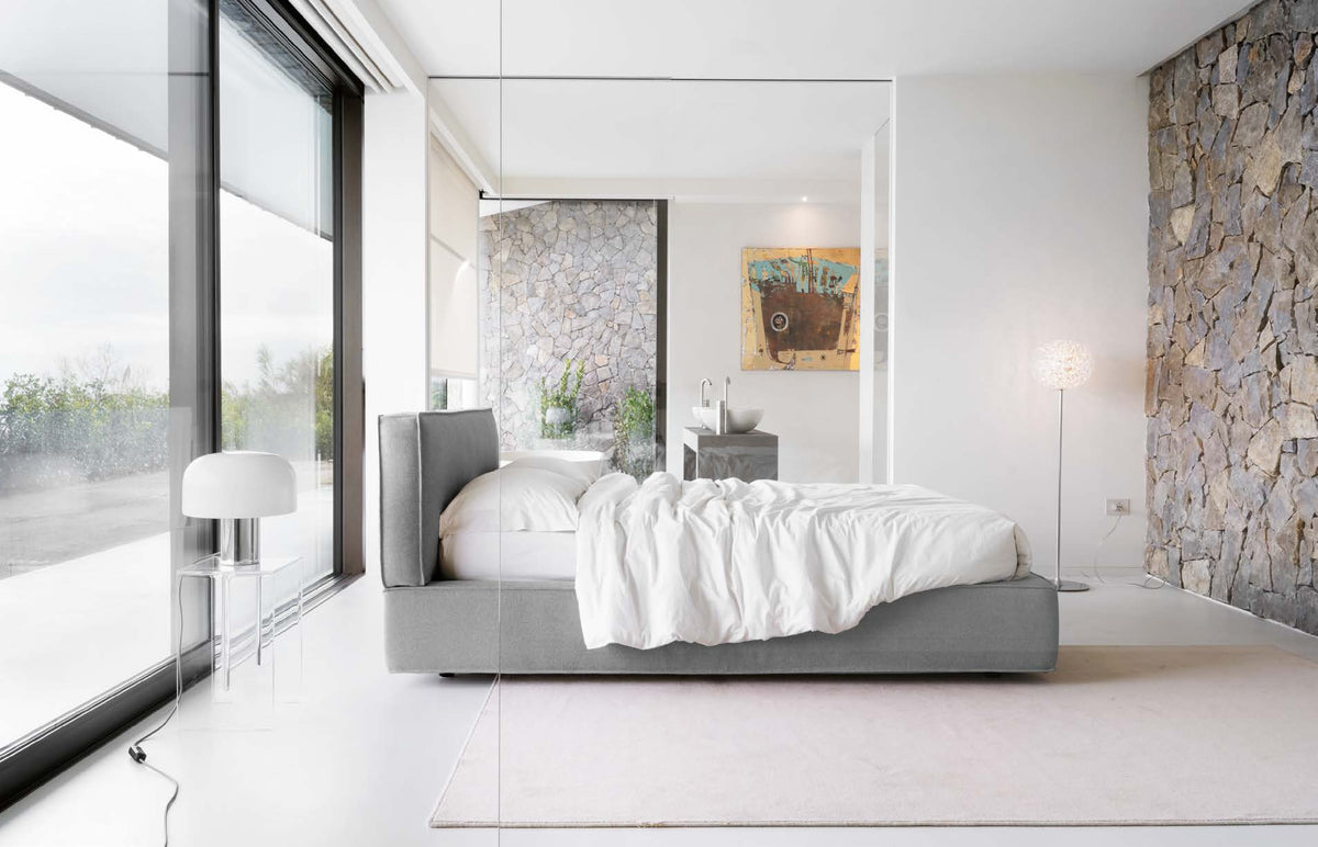 Letto Noctis Duck h27 - fotografia ufficiale del modello; rivestimento e ambientazione illustrativi