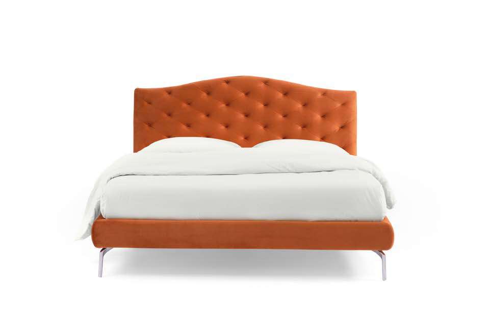 Letto Noctis Lyle Capitonnè h17 - fotografia ufficiale del modello; rivestimento e ambientazione illustrativi