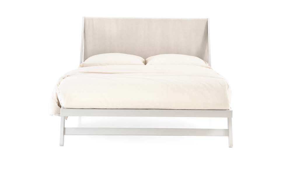 Letto Noctis Tolò High - fotografia ufficiale del modello; rivestimento e ambientazione illustrativi
