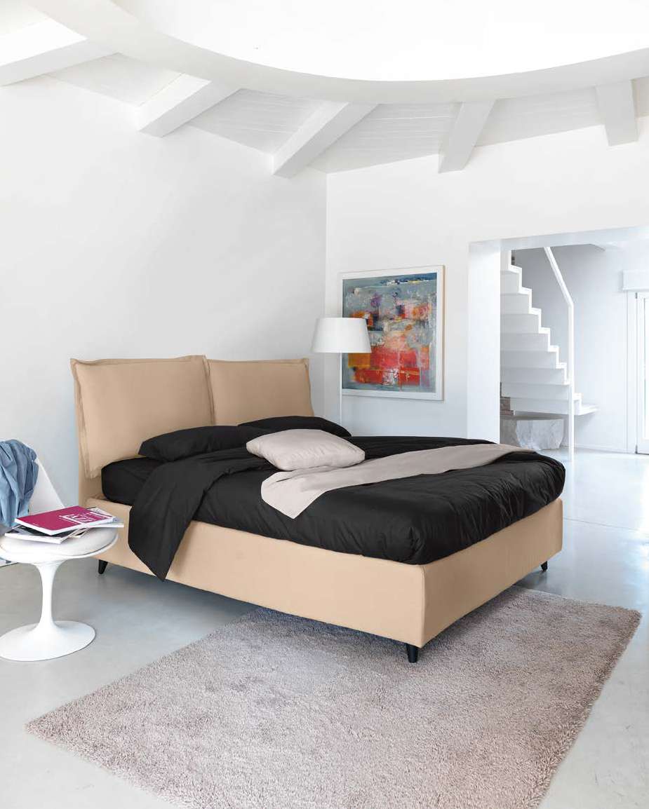Letto Noctis Vera Advance Air h30 - fotografia ufficiale del modello; rivestimento e ambientazione illustrativi