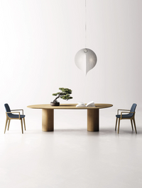 Tavolo Stone Devina Nais — ambientazione in finitura legno