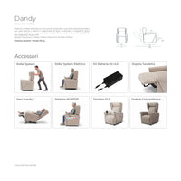 Egoista Dandy — scheda tecnica ufficiale con misure e accessori