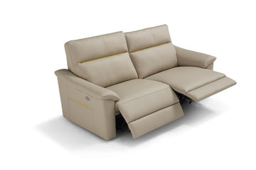 Egoitaliano Odette – divano con due recliner aperti – fotografia ufficiale