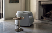 Bontempi Alfred con struttura ottone scuro e piano rovere naturale