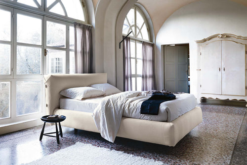 Letto Noctis Allan h27 - ambientazione ufficiale con rivestimento chiaro