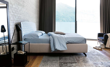 Letto Noctis Cama h27 - fotografia ufficiale del modello; rivestimento e ambientazione illustrativi