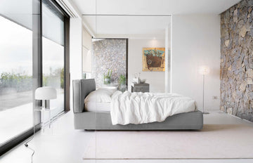 Letto Noctis Duck h27 - fotografia ufficiale del modello; rivestimento e ambientazione illustrativi