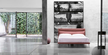 Letto Noctis Eddie h10 - fotografia ufficiale del modello; rivestimento e ambientazione illustrativi