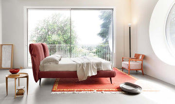 Letto Noctis Eden Advance h17 - fotografia ufficiale del modello; rivestimento e ambientazione illustrativi