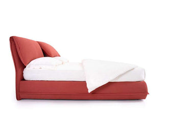 Letto Noctis Eos h27 - fotografia ufficiale del modello; rivestimento e ambientazione illustrativi