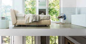 Letto Noctis Hello h27 - fotografia ufficiale del modello; rivestimento e ambientazione illustrativi