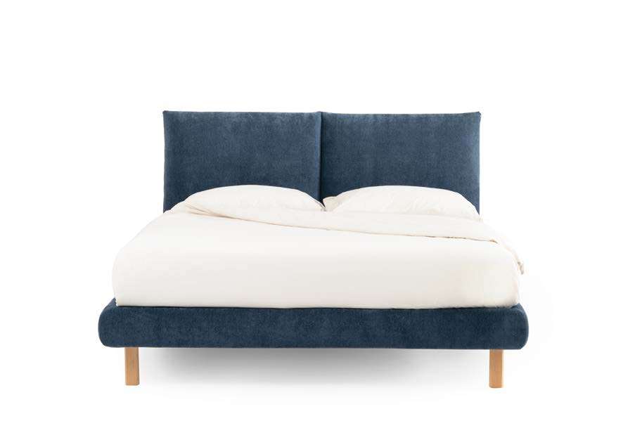 Letto Noctis London h17 - fotografia ufficiale del modello; rivestimento e ambientazione illustrativi