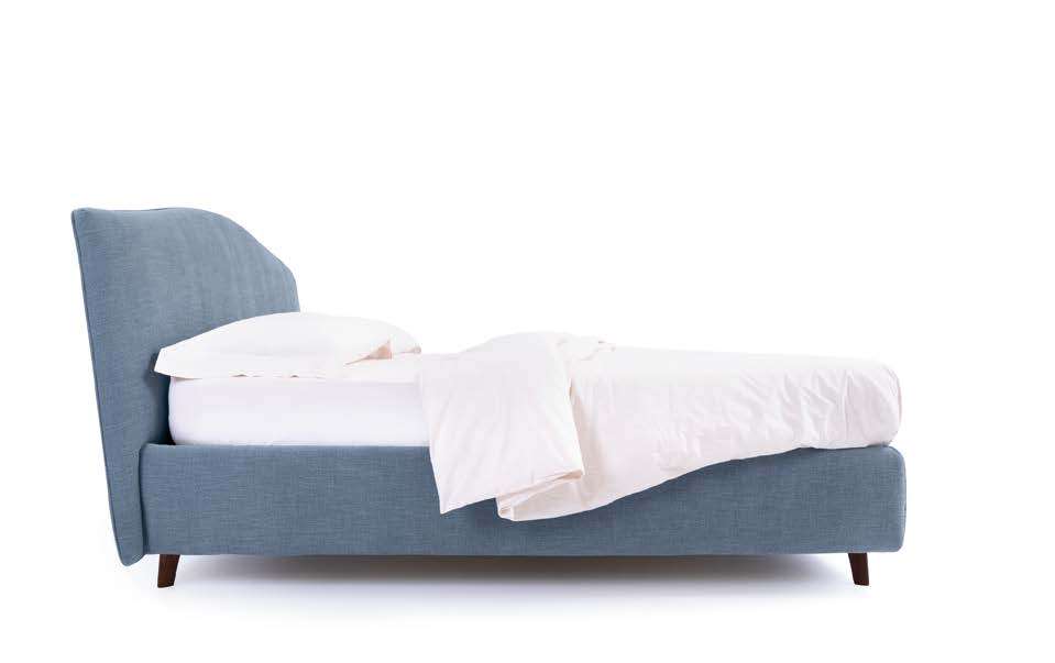Letto Noctis Lyle Modern h27 - fotografia ufficiale del modello; rivestimento e ambientazione illustrativi