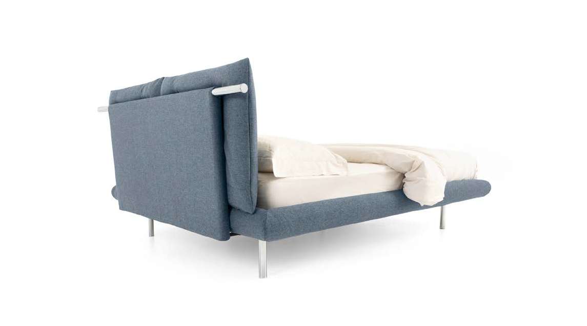 Letto Noctis Noah - fotografia ufficiale del modello; rivestimento e ambientazione illustrativi