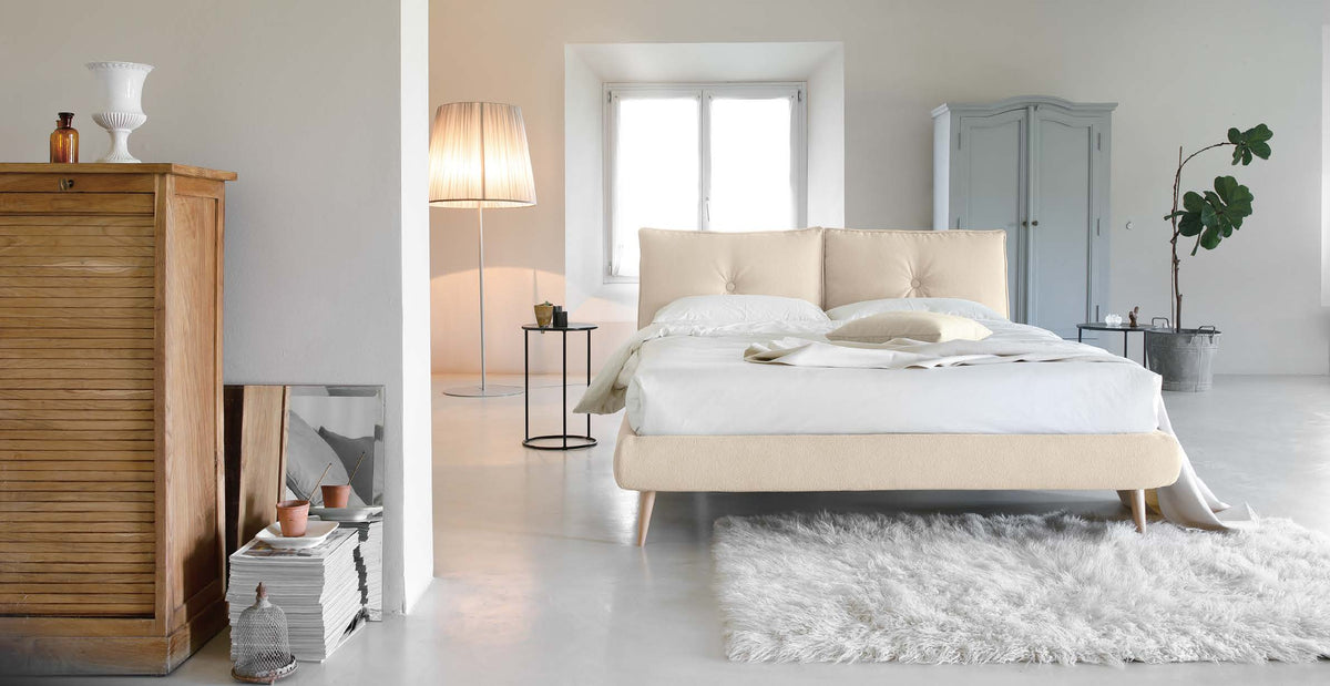 Letto Noctis So Lively h17 - fotografia ufficiale del modello; rivestimento e ambientazione illustrativi