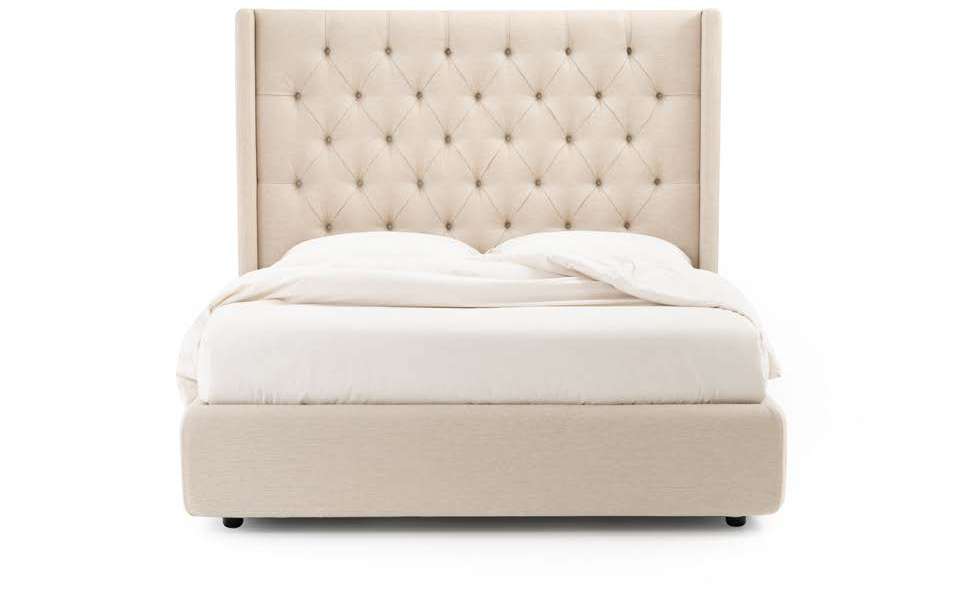 Letto Noctis Star h30 - fotografia ufficiale del modello; rivestimento e ambientazione illustrativi